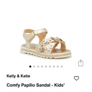 Kelly & Katie Gold Butterfly Sandals